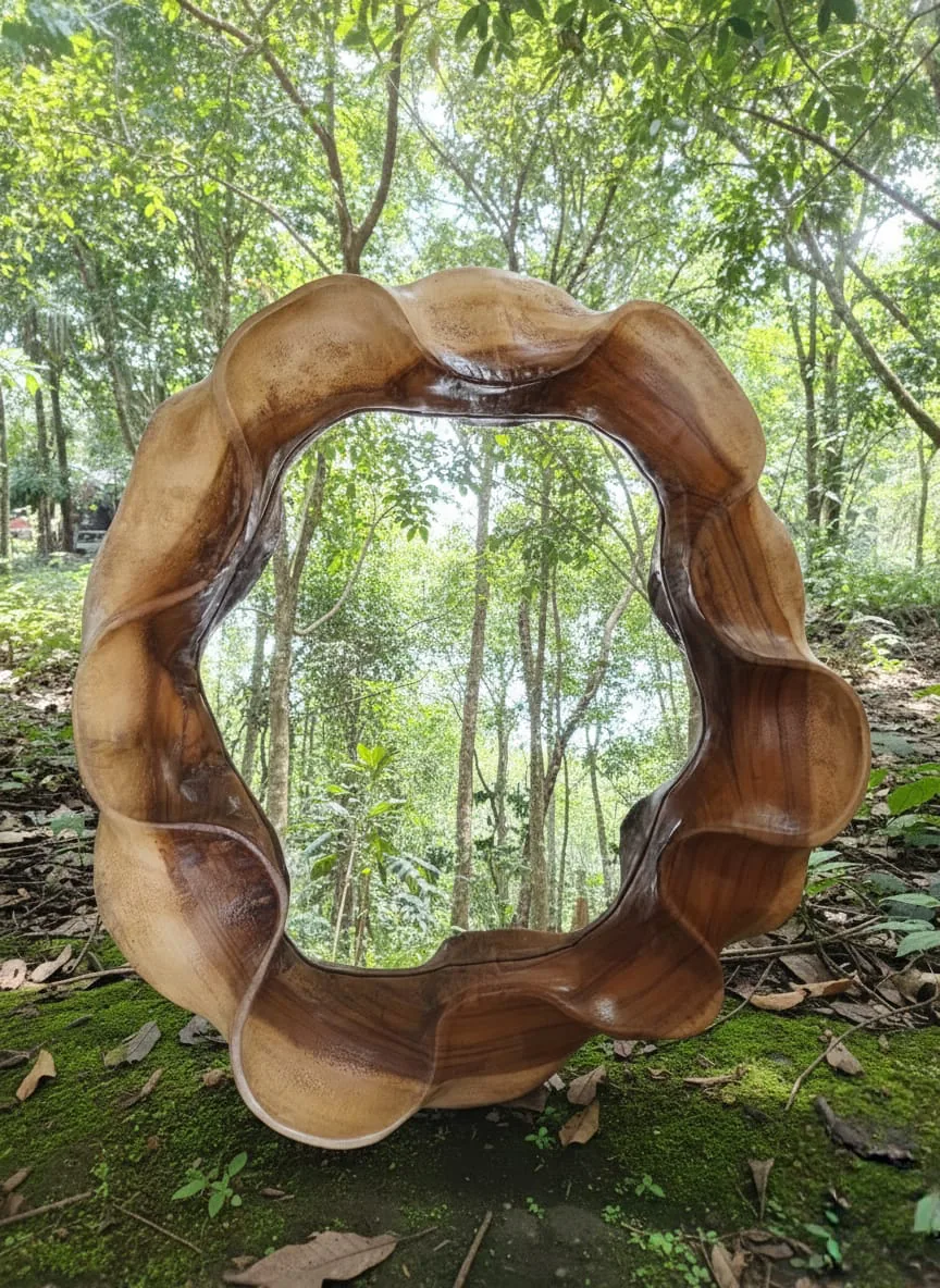 Frame Mirror Diameter 70cm