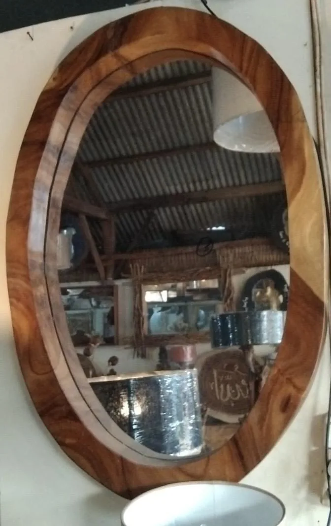Frame Mirror Oval 90x50-60cm
