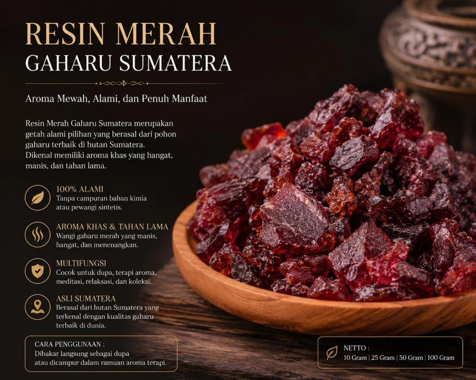 RESIN GAHARU MERAH